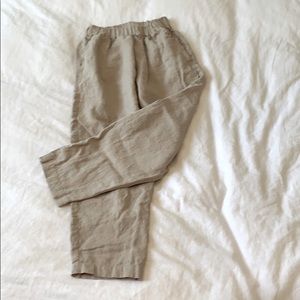 Linen fox pants